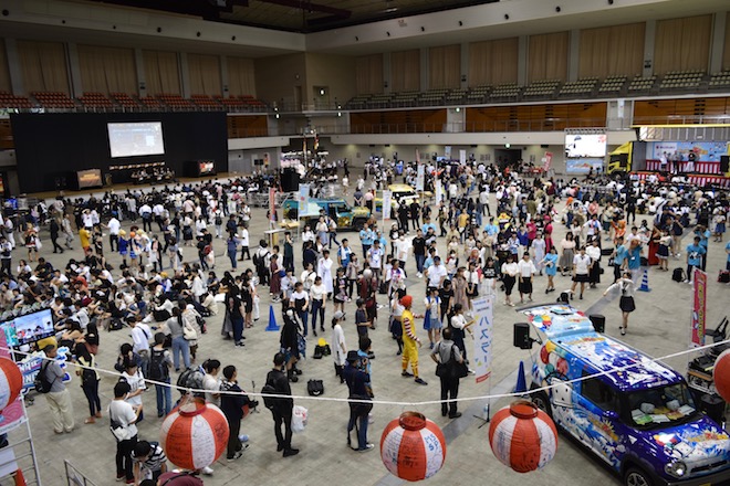 2019年8月17日(土)に福岡国際センターで「ニコニコ町会議全国ツアー2019 in 福岡市 福岡サブカルまつり」が開催されました。会場の様子です。