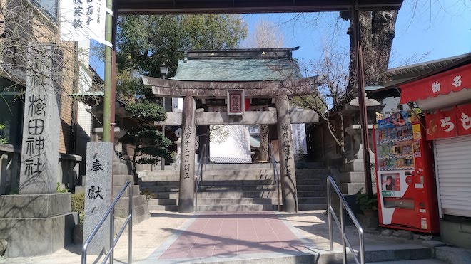 2020年3月の福岡市・櫛田神社